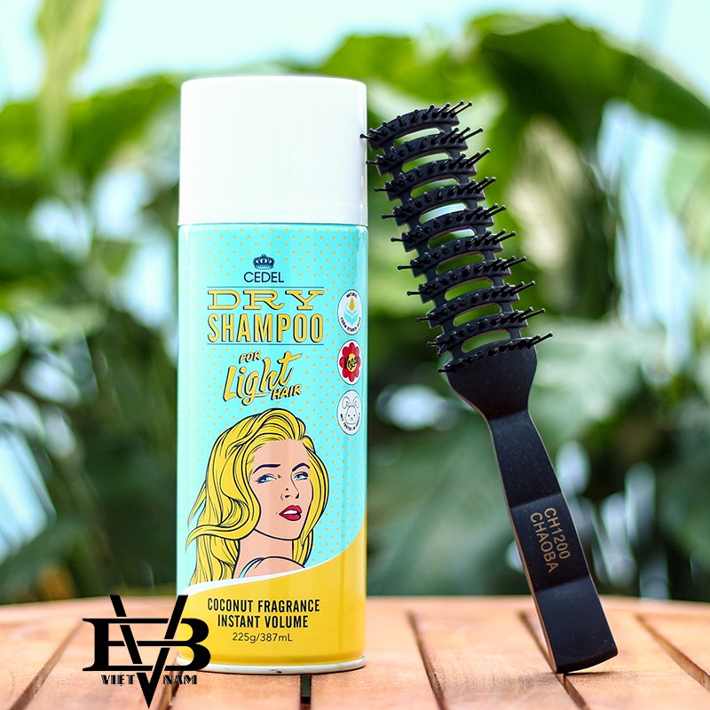 [CHÍNH HÃNG - BYVILAIN SHOP TPHCM] Dầu gội khô CEDEL Dry Shampoo - Chai lớn 387ml - Làm sạch cho mái tóc + Tặng lược