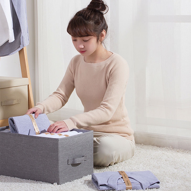 Hộp vải đựng quần jean, áo sơ mi và đồ lót có chia ngăn chất liệu vải cao cấp hàng VNXK Thụy Điển BeeJoo