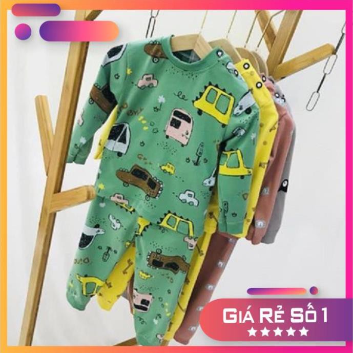 Quần áo trẻ em ⚡️ XẢ KHO ⚡️ Bộ cotton thu đông dài tay siêu mềm mịn cho bé 16-40 kg co giãn bốn chiều