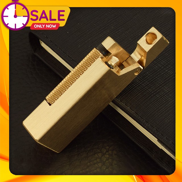 { HOT SALE } Quẹt Bật Khò Đánh Lửa xăg đ.á Đồng Nguyên Khối Z9 Thiết Kế Thủ Công Độc Lạ - Dùng xăg Bấc đ.á Cao Cấp