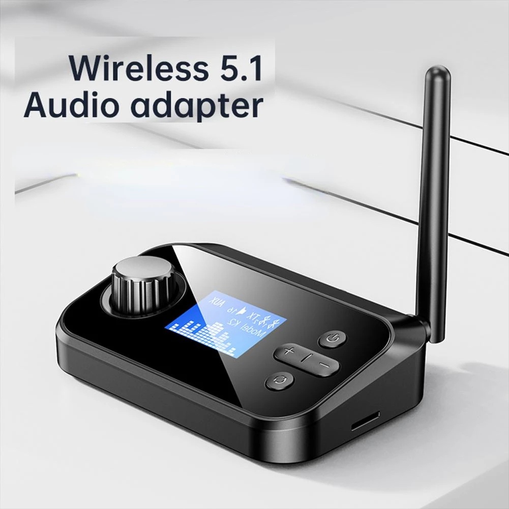 Bộ Truyền Nhận Tín Hiệu Bluetooth 5.0 2 Trong 1 Có Màn Hình Hỗ Trợ Thẻ TF Máy Nghe Nhạc Mp3 Và Phụ Kiện