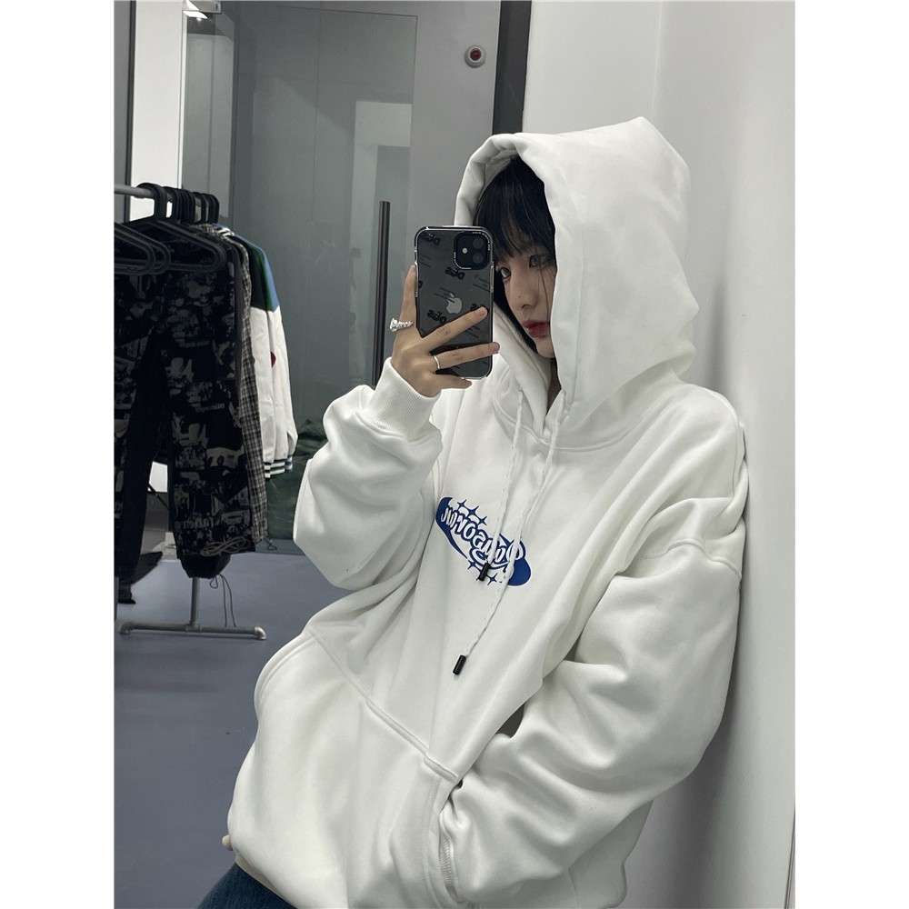 Áo hoodie nam nữ form rộng Yinxx, áo hoddie cặp đôi nỉ bông màu đen - trắng HD11 | BigBuy360 - bigbuy360.vn