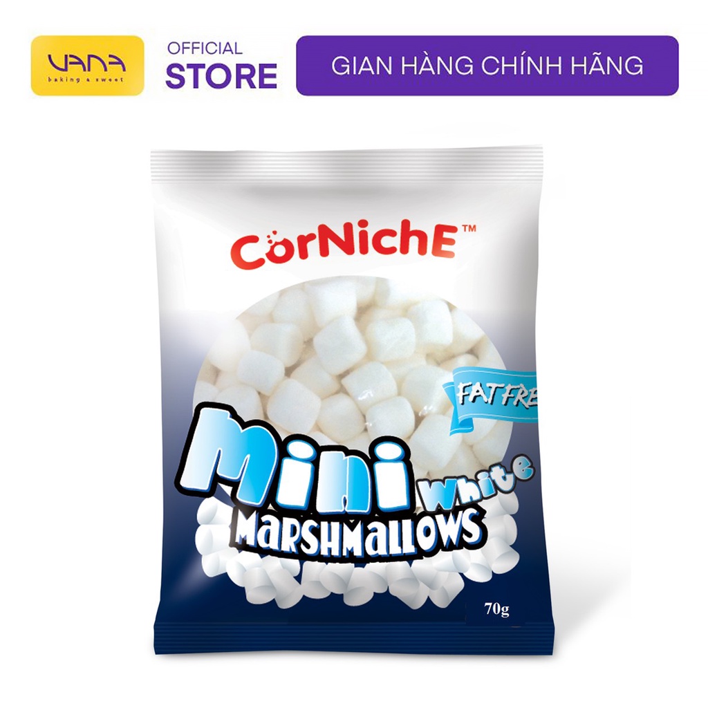 Kẹo marshmallow mini white 70gr