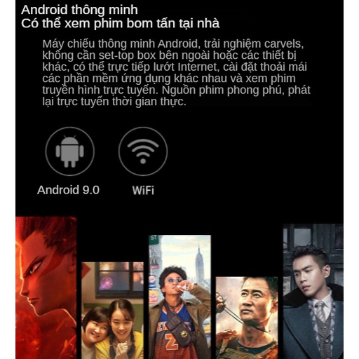 Máy chiếu mini không dây Wanbo T2 MAX / X1 mini/ X1 Android mini, phần mềm cài đặt sẵn có thể kết nối Internet