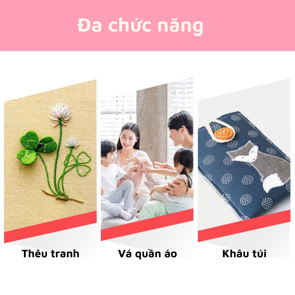 Hộp đựng đồ kim chỉ may vá đa năng 30 món nhỏ xinh xách tay tiện lợi