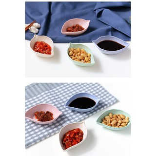 Đĩa Đựng Gia Vị Hình Chiếc Lá Bằng Lúa Mạch