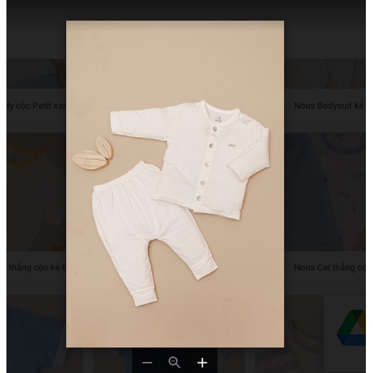 Bộ cài thẳng dài nous từ 0-3m đến 9-12m mỏng hè