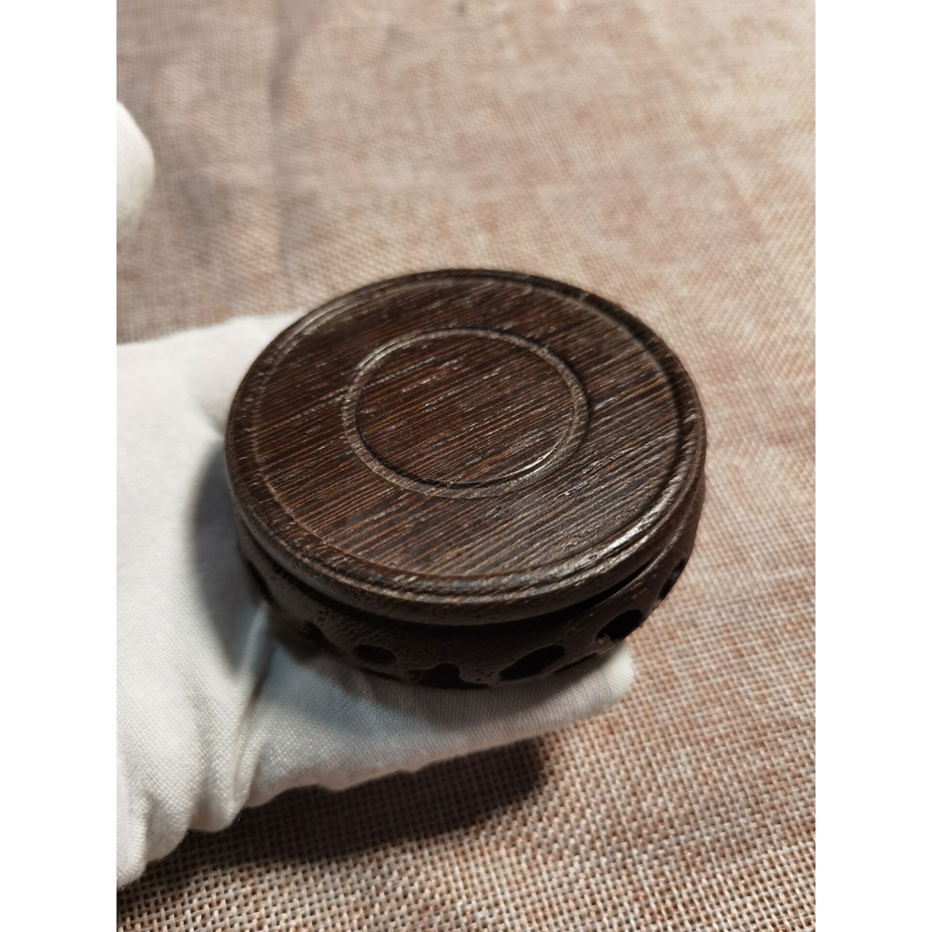 Giá đỡ trưng bày cây bonsai hình tròn bằng gỗ cứng 603188