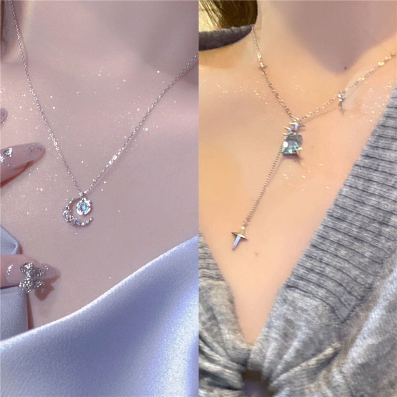 Vòng cổ MặT HìNh Ngôi Sao ĐíNh NgọC Trai Giả ThờI Trang Cho Nữ