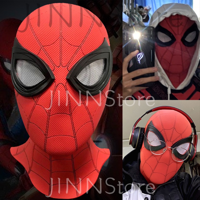 Mặt nạ hóa trang spiderman deadpool vải lưới cotton dệt kim thời trang đi tiệc cho người lớn và trẻ em