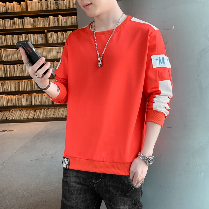 Mới áo nỉ sweater nam form rộng Tay Dài Cổ Tròn Dáng Rộng Phong Cách Hàn Quốc Thời Trang Thu Đông Cho Nam Và Nữ áo hoodie không mũ áo hiphop áo thun dài tay