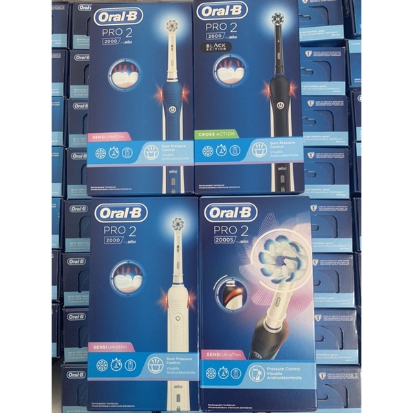 [Mã COSDAY - 50k đơn 250k] Bàn chải điện oral b pro 2 2000s hàng ĐỨC, bàn chải điện oral-B junior cho bé, pro 3 3000