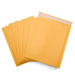 HCM-50 túi KRAFT vàng lót bóng khí 16cm x 18cm gói hàng chống sốc