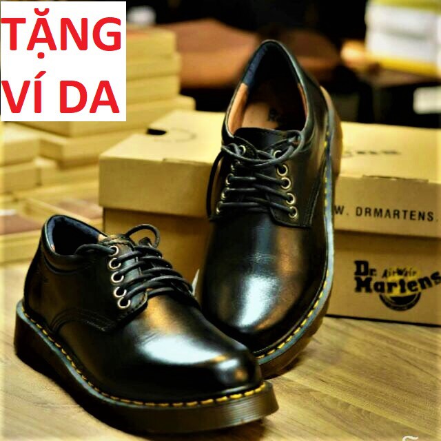 Giày da nam Dr Martens 1461 England Da Bò Cao Cấp Đế Cao Su Êm Cực Bền Made in VIETNAM | BigBuy360 - bigbuy360.vn