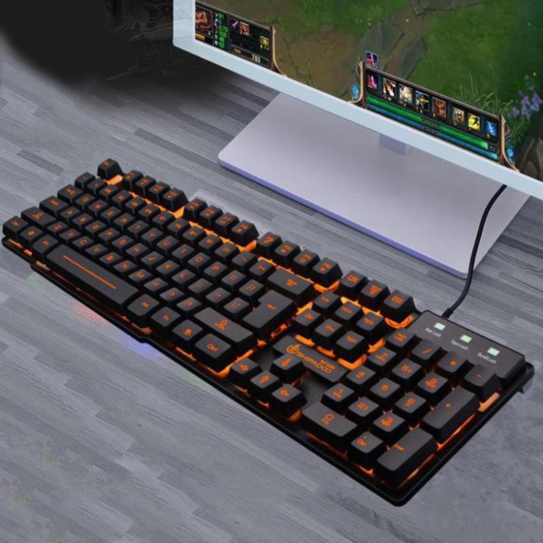 Keyboard - Bộ Bàn Phím Chuyên Game Fuhlen K600, Có đèn LED giả cơ Loại Xịn Chuyên Dụng Siêu Nhạy Dành cho Game Thủ z