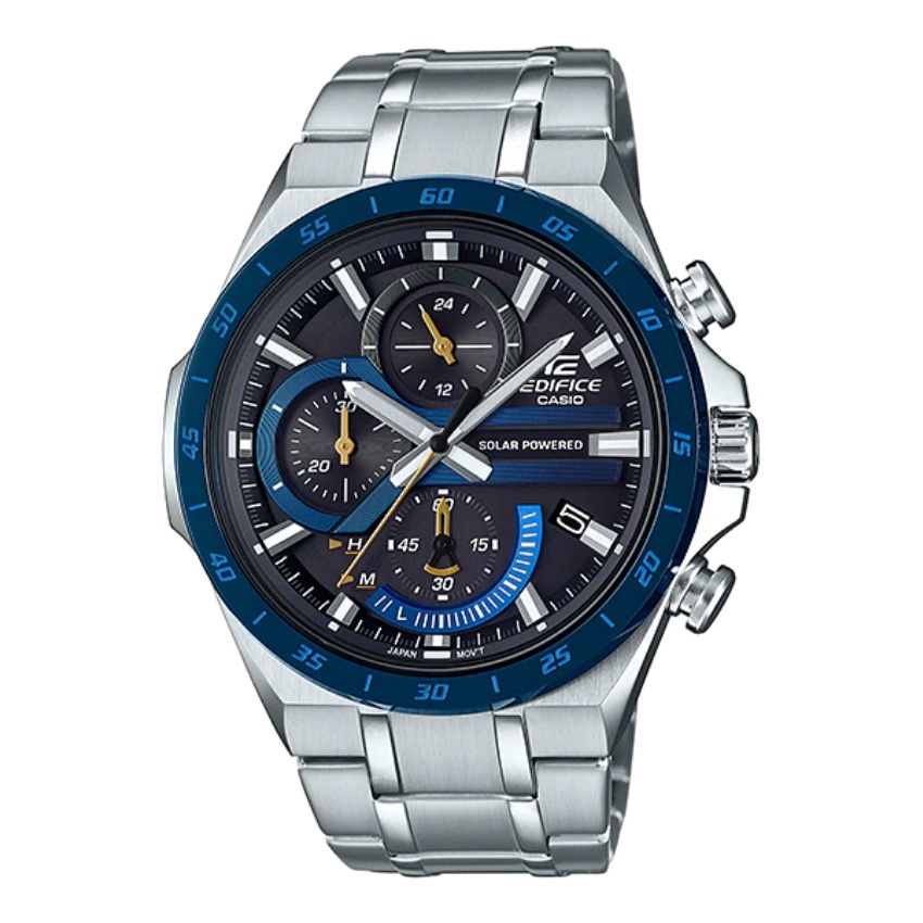 Đồng hồ nam điện tử đeo tay chống nước thời trang , CA$IO EDIFICE EQS920DB -1AV size 44mm fullbox