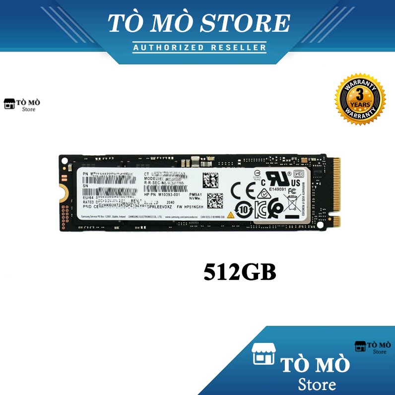 Ổ cứng SSD M.2 PCIe NVMe Samsung PM9A1 512GB ~ 6900MB/s bảo hành 3 năm