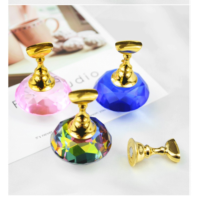 Đế gắn móng mẫu tập vẽ nail - Đế kim cương có nam châm