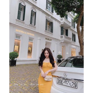 Đầm trể vai bèo