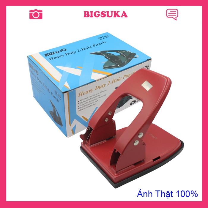Bấm 2 lỗ giấy KW-Trio 9780 bấm 30 tờ giấy SUKADO BAM978