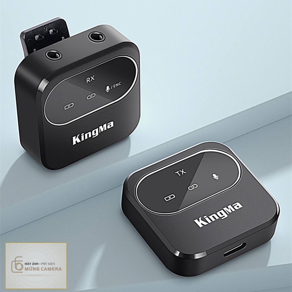 Mic không dây cho máy ảnh và điện thoại Kingma 2.4G