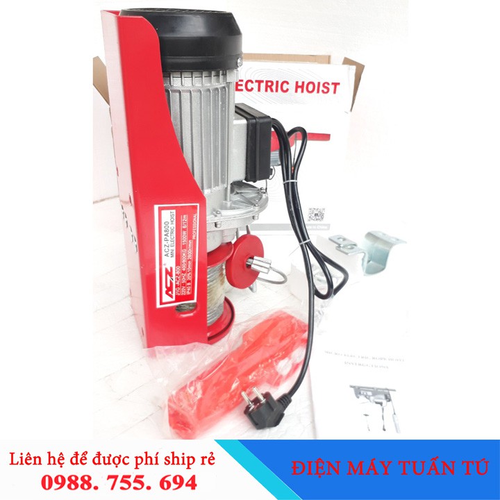 MÁY TỜI ĐIỆN ACZ 800KG CÁP 12M - 100% DÂY ĐỒNG CHỊU NHIỆT