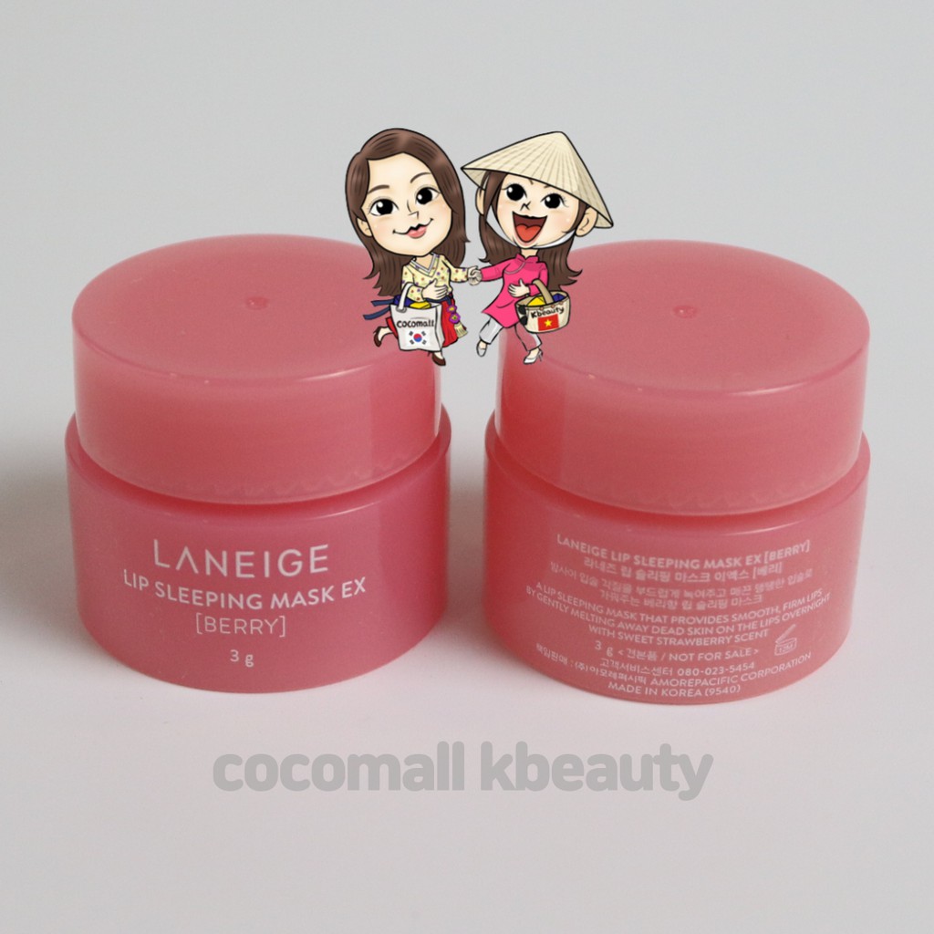 [PHIÊN BẢN CẢI TIẾN] Mặt Nạ Ngủ Dưỡng Ẩm Môi Và Phục Hồi Môi Thâm Laneige Lip Sleeping Mask EX Mini 3g  COCOMALL KBEAUTY | BigBuy360 - bigbuy360.vn