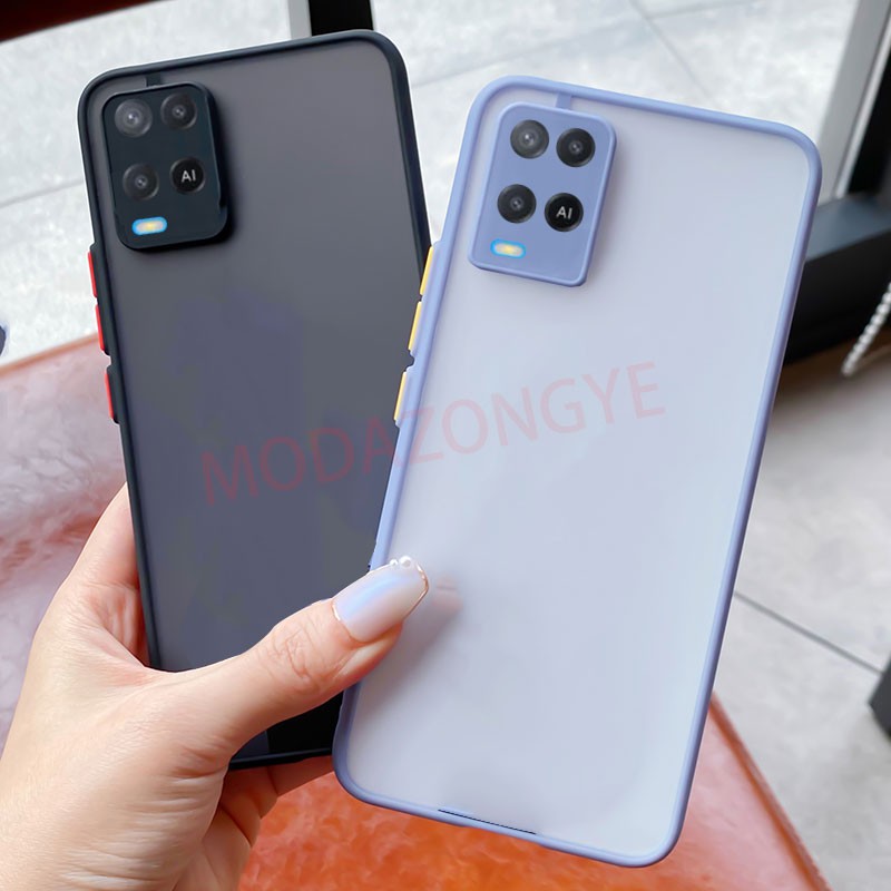 Ốp Điện Thoại Silicon Phối Nhựa Cứng Chống Sốc Cho OPPO A54 4G A54 4G OPPOA54