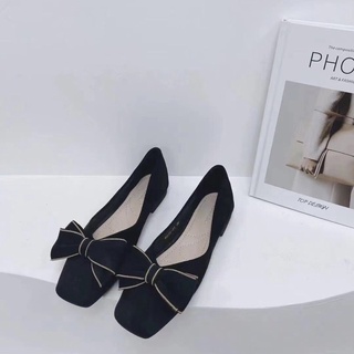 Giày bệt nơ đế êm-Bunny Shoes