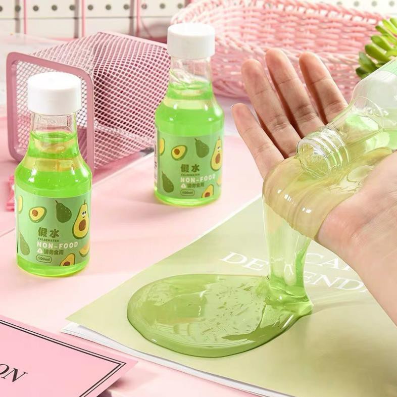 Slime Lỏng Chai Nước Bơ - Đồ Chơi Giảm Stress