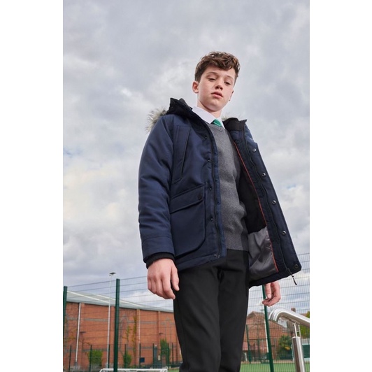 Áo Parka bé trai NE-X-T dư xịn xanh navy A04