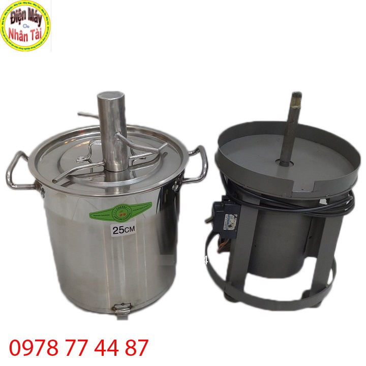 Máy đánh tơi thịt làm chà bông  nồi 25cm tháo rời dễ dàng