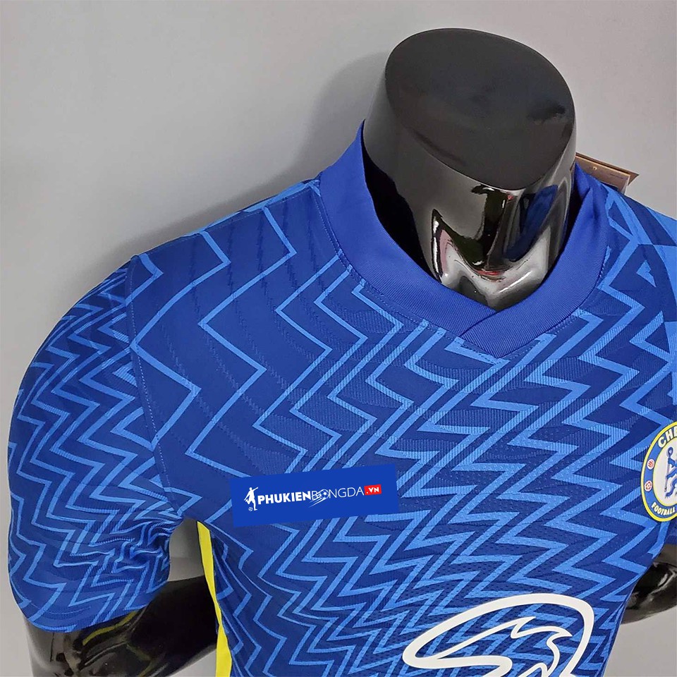 Áo Chelsea xanh sân nhà 2021-2022 bản Body Fit Player SF cao cấp