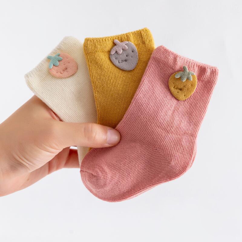 Set 3 đôi tất Kidsock Robi tăm cho bé - Tất lưới hè thu mềm mại, thấm hút tốt, an toàn với làn da nhạy cảm của bé