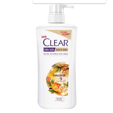 Dầu Gội Sạch Gàu Clear Thảo Dược (900g).