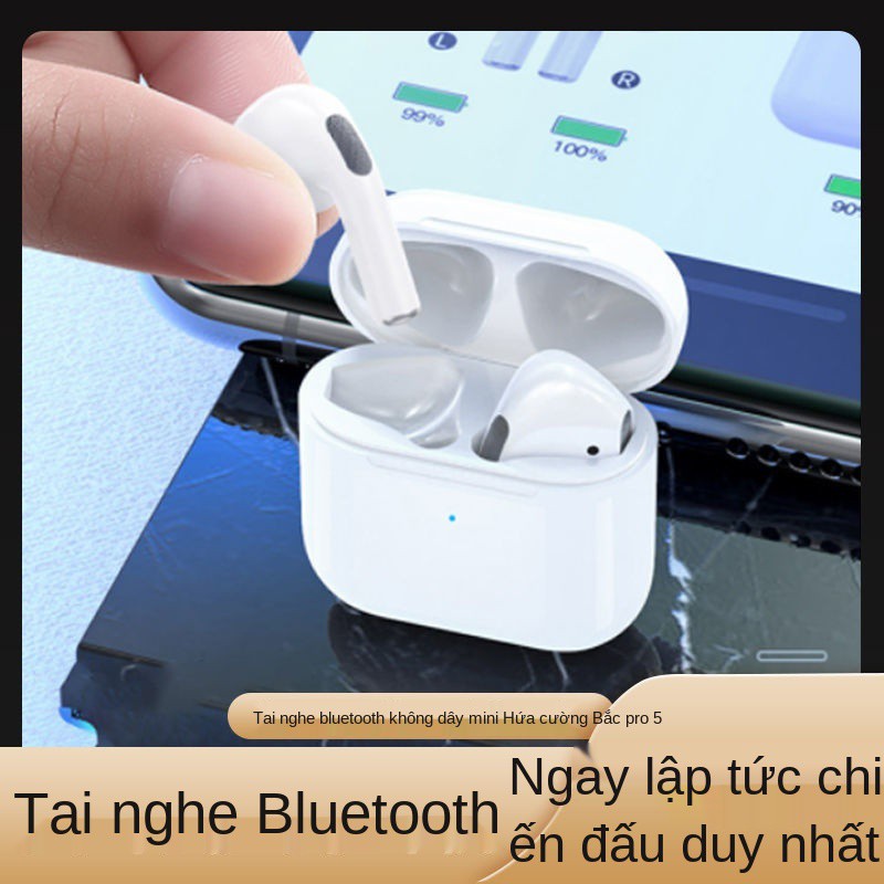 Tai nghe thông minh bluetooth không dây in-ear Huaqiangbei pro5 mini Apple Android phổ thời lượng pin chờ