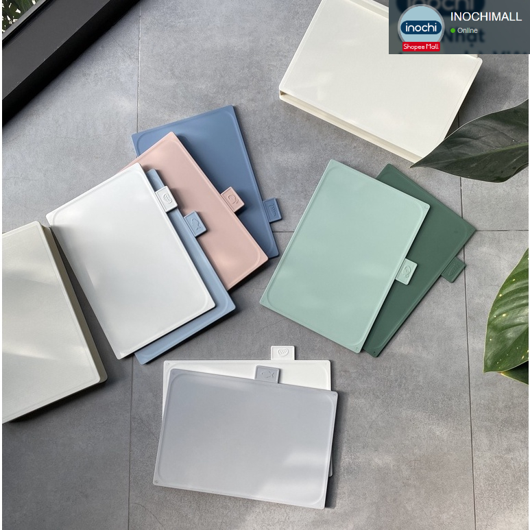 Bộ 04 thớt INOCHI để bàn, Nhựa Nguyên Sinh Nhiều Màu Chất Lượng Cao