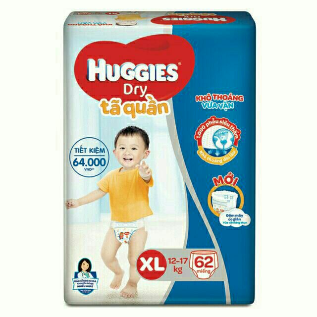 Tã quần Huggies XL62