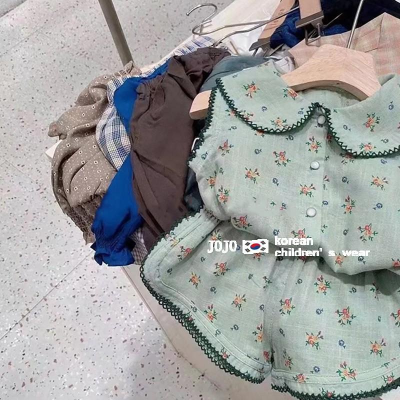 Set Đồ Mùa Hè 5 Món Gồm Áo Hai Dây In Họa Tiết Hoa + Quần Ngắn Phong Cách Hàn Quốc Cho Bé Gái