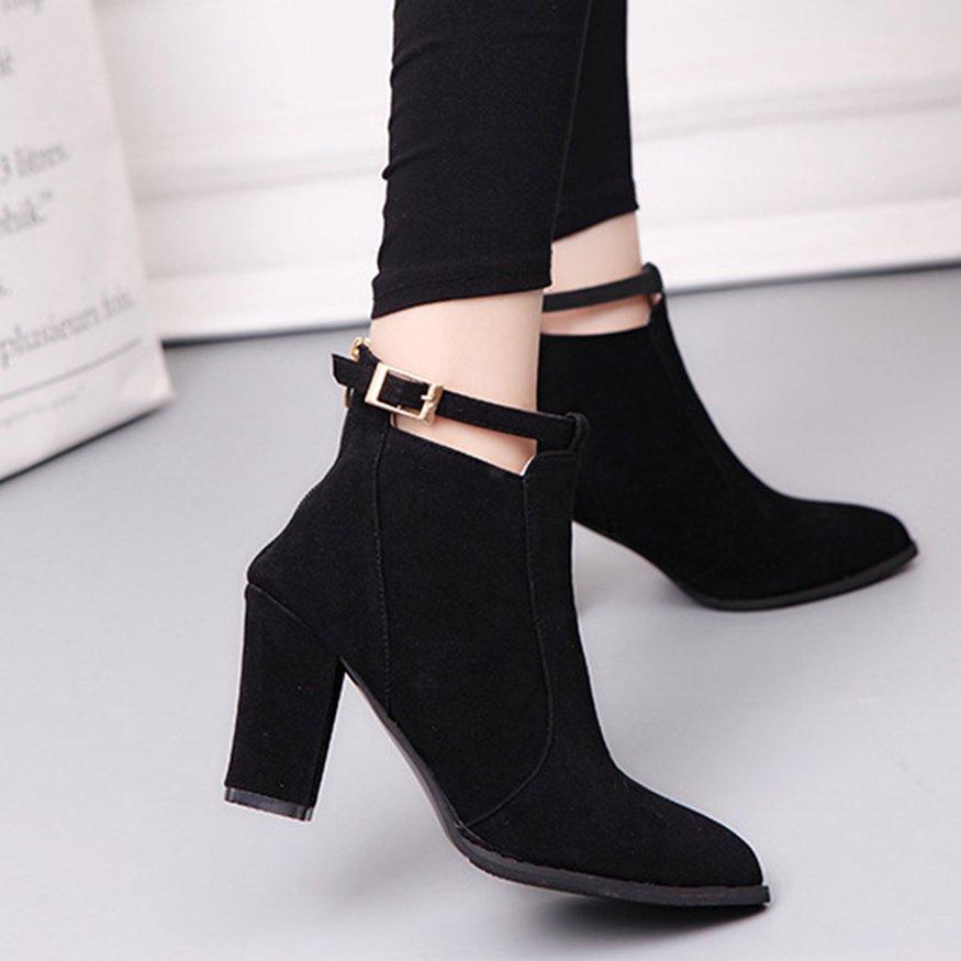 😚 Giày Boot Nữ Đẹp Da Lộn Mềm Cao Gót | Shopee Việt Nam