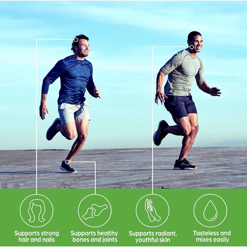 [Mẫu mới Date 2024]Collagen peptide thuỷ phân Orgain Grass Fed Hydrolyzed Collagen Peptides Protein 454g USA
