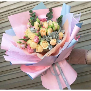 Giấy gói hoa gói quà 2 màu ( đậm + nhạt )
