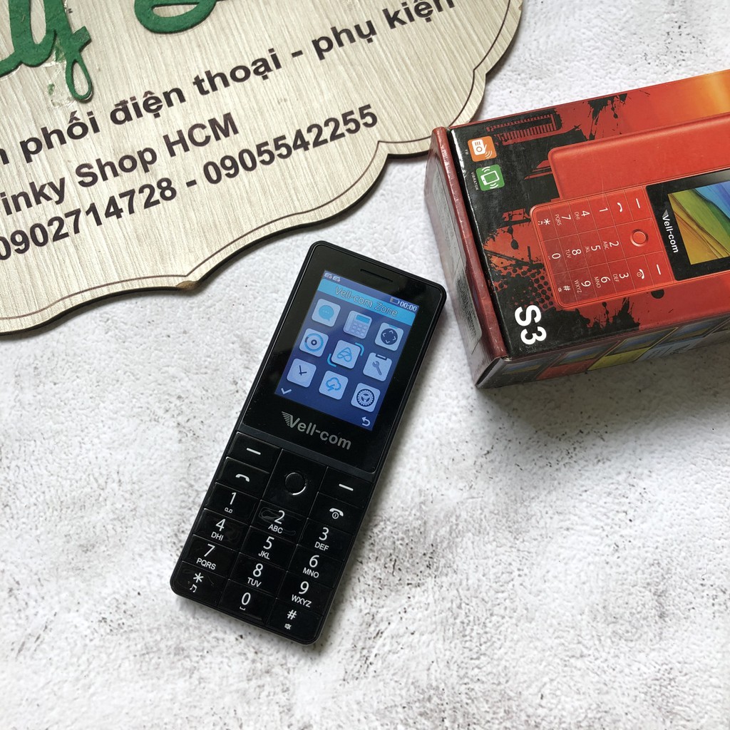 ĐIỆN THOẠI WELL-COM S3 2 SIM FULLBOX