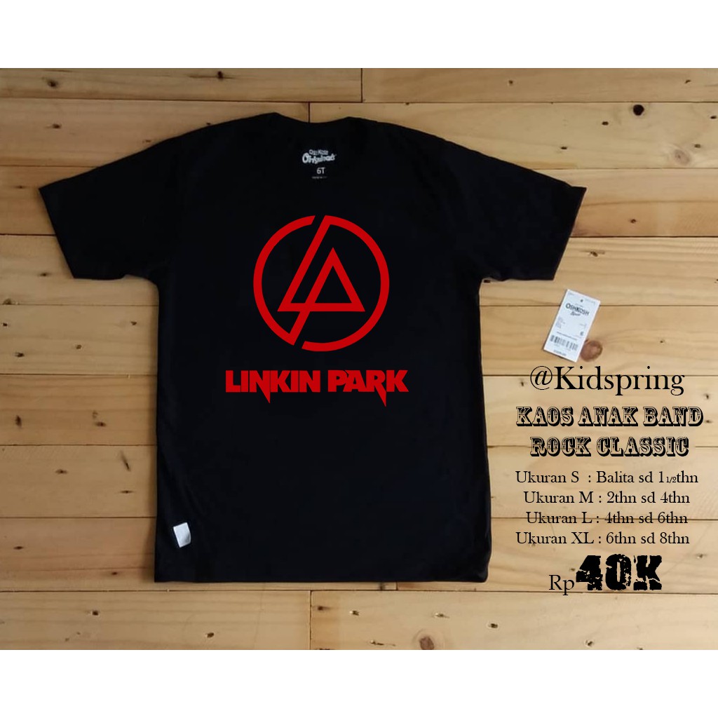 Áo Thun In Hình Ban Nhạc Rock Linkin Park Ks09a00888 Phong Cách Punk Pop Cho Nam Nữ F1