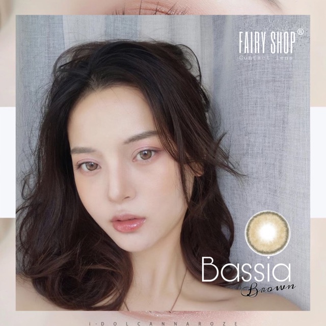 Kính Áp kính tròng cao cấp Bassia Brown Lens 14.0mm - Kính Áp Tròng FAIRY SHOP CONTACT LENS độ 0 đến 6