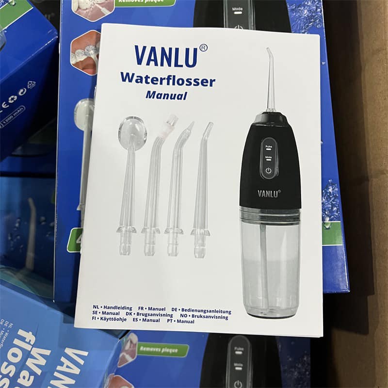 Máy Tăm Nước cầm tay VANLU - Tăm nước vệ sinh răng miệng cực sạch công nghệ Châu Âu - 3 chế độ xịt