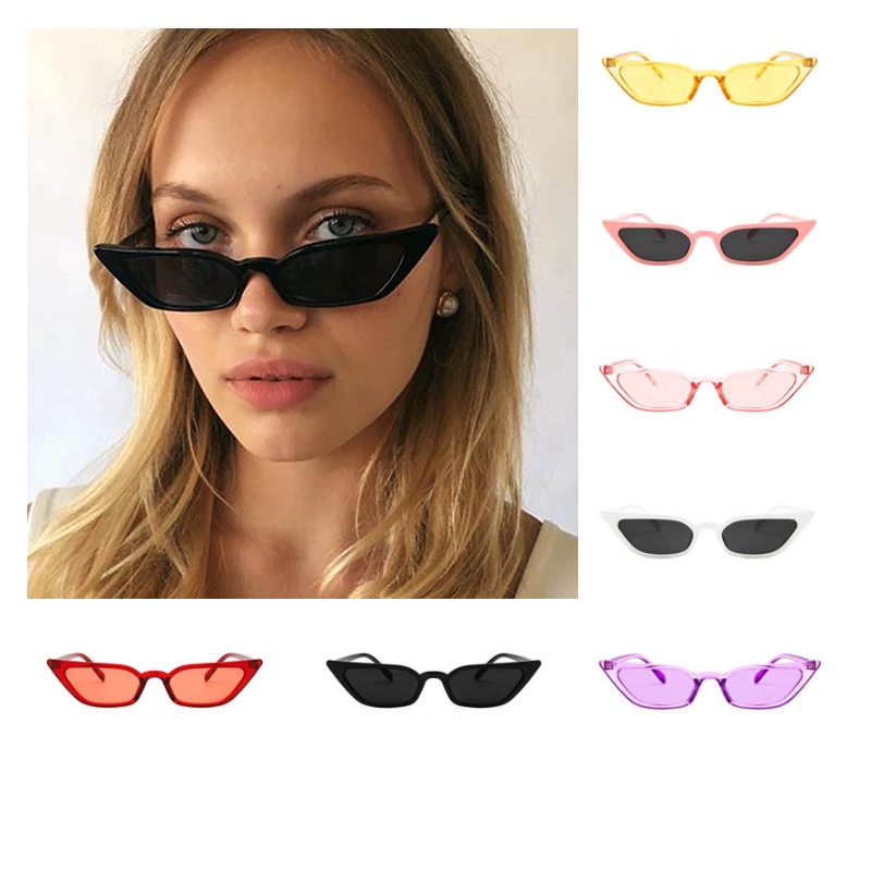 Kính Mát Mắt Mèo Gọng Nhựa PC Chống Tia Uv Phong Cách Hiphop Cho Nam Và Nữ