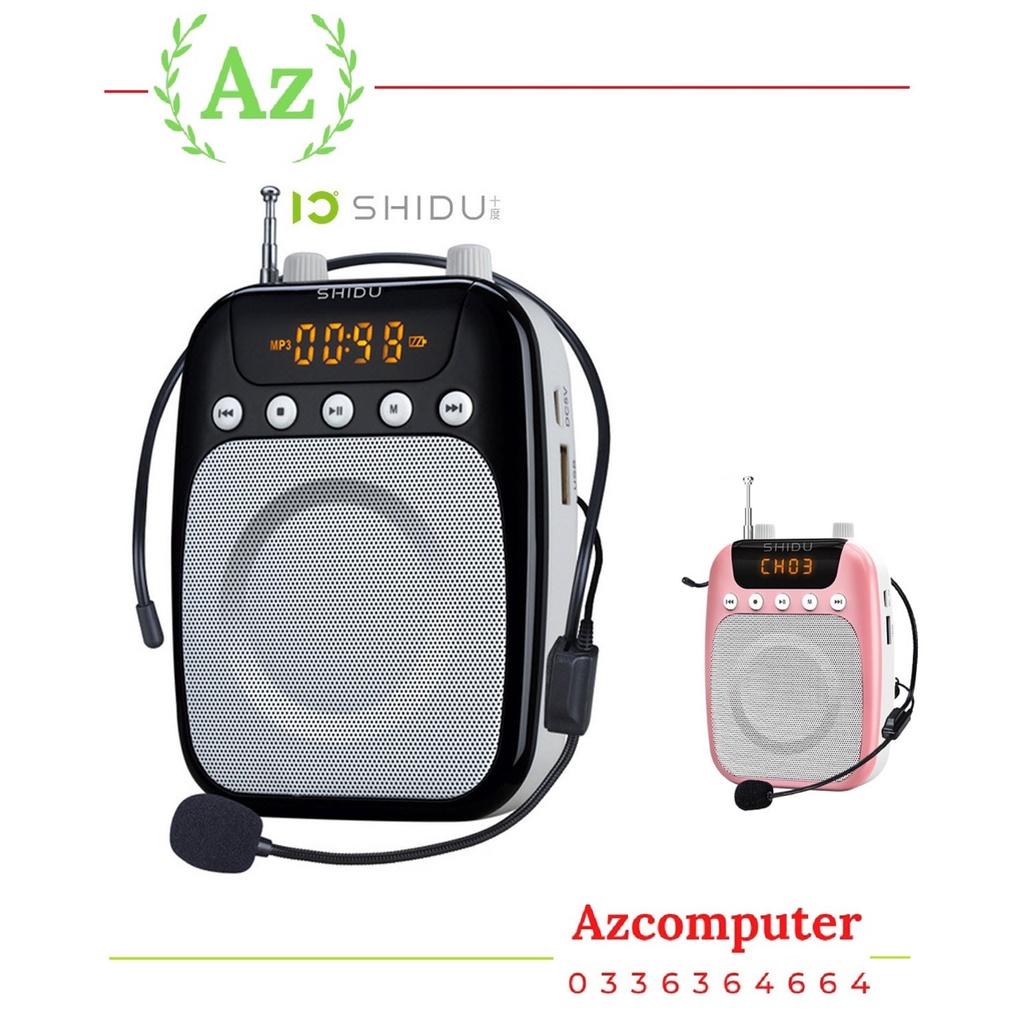 Máy trợ giảng SHIDU SD-S358 có tính năng FM hỗ trợ Không Dây