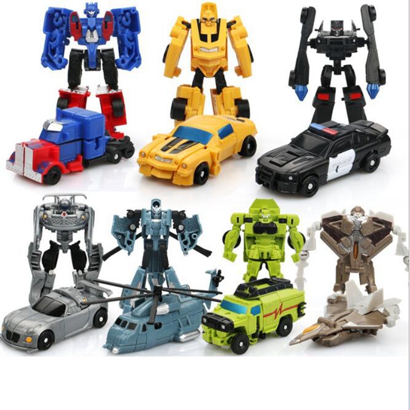 Đồ Chơi Robot Biến Hình Mini Optimus Prime / Megatron / Xe Hơi Diy Cho Bé
