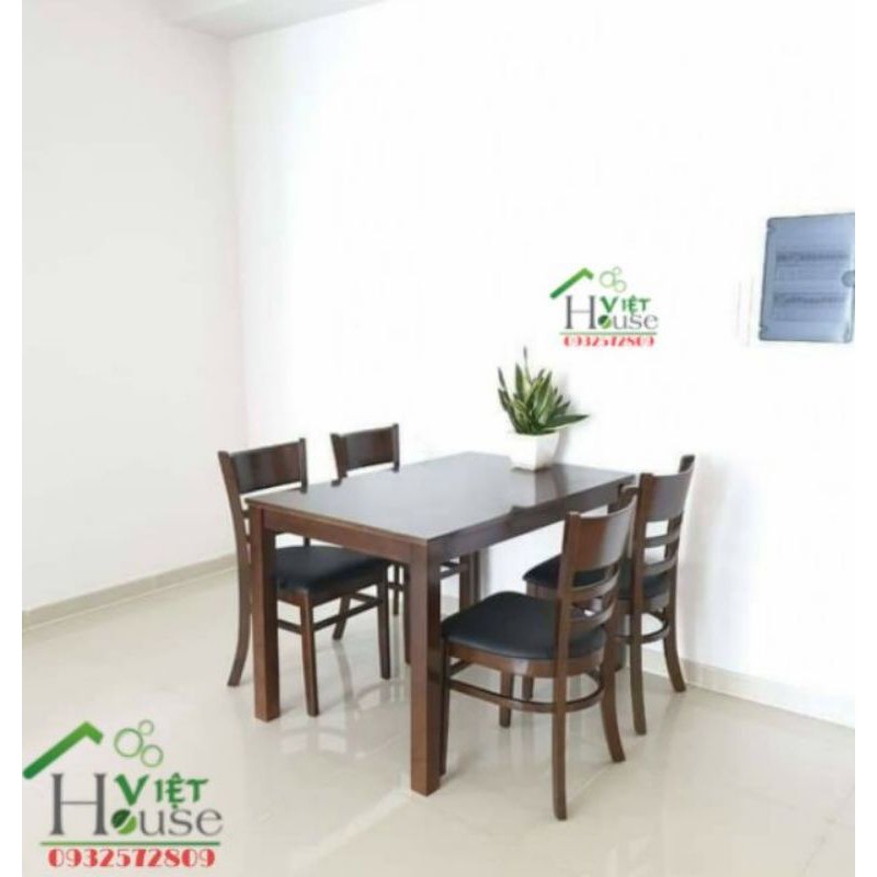 (Freeship Nt HCM, Dĩ An, Biên Hoà) Bộ bàn ăn 4 ghế 1m2 + 4 ghế | BigBuy360 - bigbuy360.vn